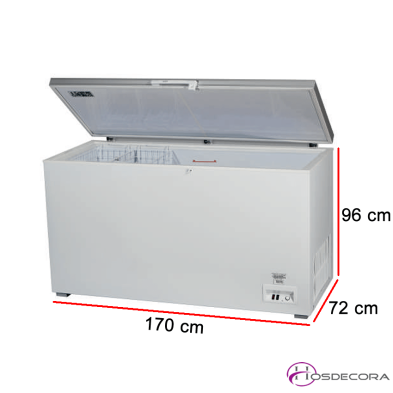 Arcón congelador puerta abatible gran capacidad 650 litros