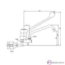Grifo monomando gerontológico. IDG03040