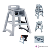 Trona infantil apilable con bandeja