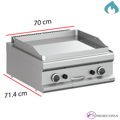 Frytop a gas cromada 15mm - 11Kw 11-MFTG77TLC