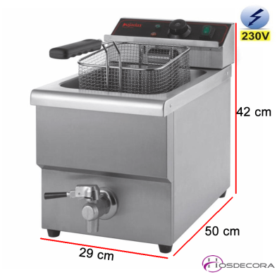Freidora eléctrica 8L con grifo 3.25kw 19-P15002