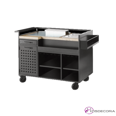 Carro de cocktail con modulo inox 19-P90910