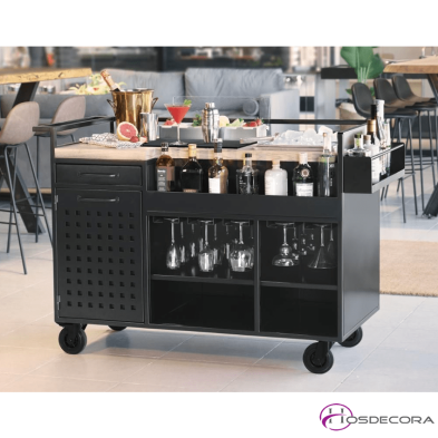 Carro de cocktail con modulo inox 19-P90910
