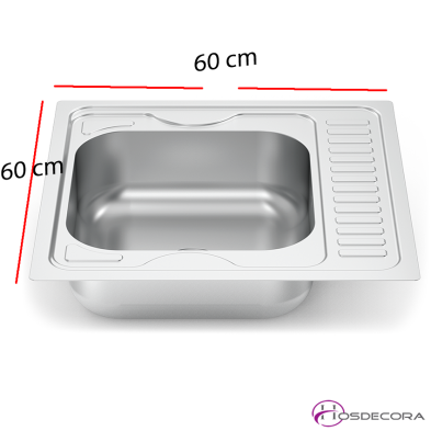 Fregadero para encastrar con pequeño escurridor 453210