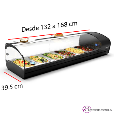 Vitrina Fria de Tapas Cuba Platos 51-SHARK+