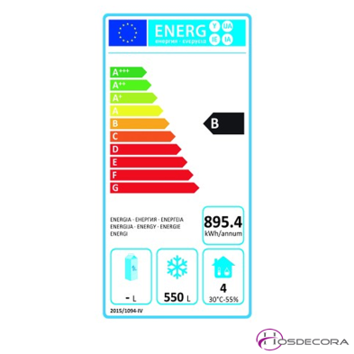 Congelador inox con cajones 1 puerta  DF-600SS-C