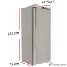 Congelador inox con cajones 1 puerta  DF-600SS-C