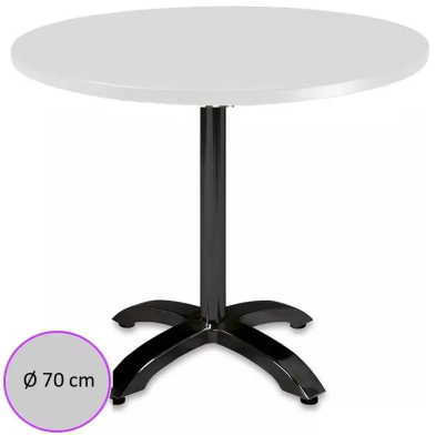 Mesa Bar Tablero Redondo Melamina Rojales