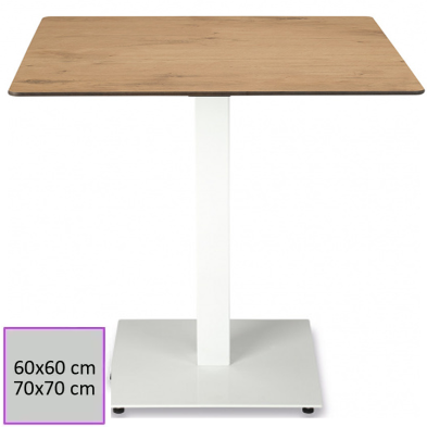 Mesas de hosteleria uso interior pata central. Zagora