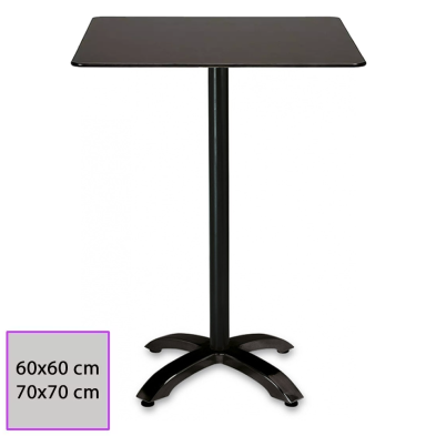 Mesa ALTA de bar con tablero cuadrado compacto VALDES