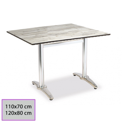 Mesa para terraza de hostelería rectangular Espadaña