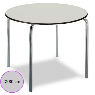 Mesa de Bar Apilable Compacto Redondo 80 cm - ALADREN