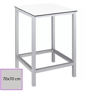 Mesa ALTA de Bar Cuadrada 70x70 cm. HORRA
