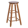 Taburete alto redondo en madera - 29 COLON