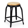 Taburete Madera Bajo de Metal  29-ALMUDEVAR