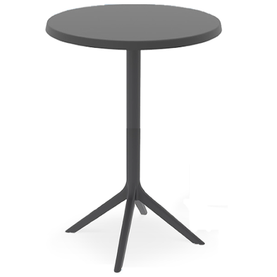 Mesa ALTA de Terraza Tablero Werzalit Redondo 29-DIZ H