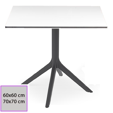 Mesa de Terraza Tablero Compacto Cuadrado 29-DIZ