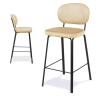 Taburete de Bar con Respaldo Tapizado 01-Taburete VIE