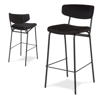 Taburete elgante tapizado