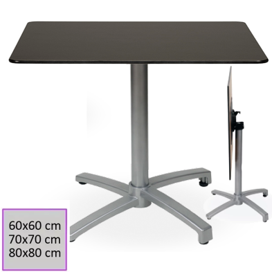 Mesa Abatible Tablero Cuadrado Compacto -TABARCA