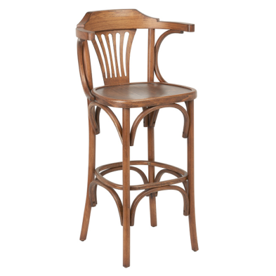 Taburete alto de madera