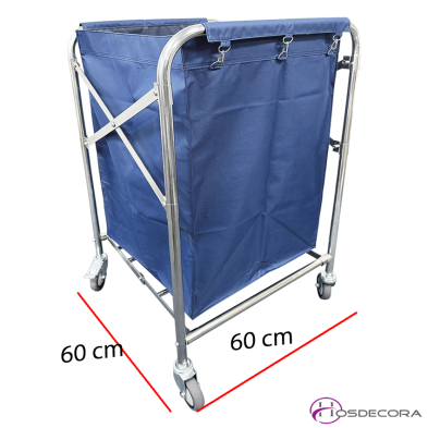 Carro plegable para lavanderias con estructura inox 06-476038