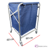Carro plegable para lavanderias con estructura inox 06-476038
