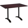 Mesa de bar con tablero rectangular werzalit 29- CONIL