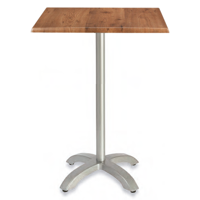 Mesa Alta de Bar Tablero Cuadrado Werzalit -VALDES