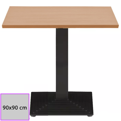 Mesa cudrada grande para comedor restaurante.29-RUEDA