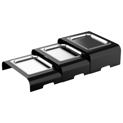 Expositor de bandejas neutras en tres niveles de altura. 06-488812+