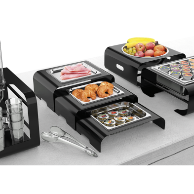 Expositor de bandejas neutras en tres niveles de altura. 06-488812+