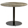 Mesa para bar redonda con base central. GENIL