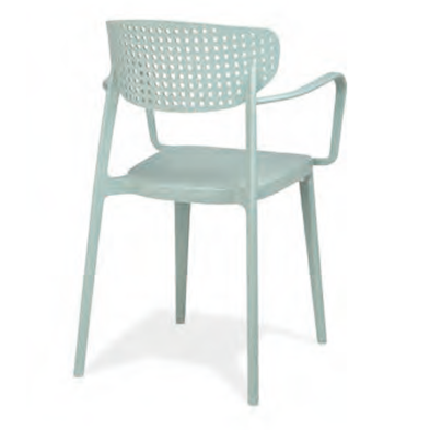 Sillón apilable de terraza para bar 01-VALOR Brazo