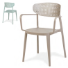 Sillón apilable de terraza para bar 01-VALOR Brazo