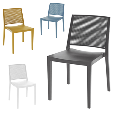 Silla de Terraza para Bar en Polipropileno 01-FEREZ