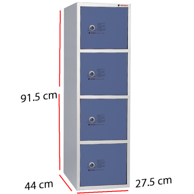 Consigna Soldada 4 Cajones en Chapa de Acero 96-CBCO4P