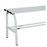 Banco de vestuarios en acero pintado gris 96-BANC-H-1000