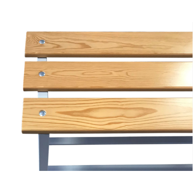 Banco con Respaldo de Vestuarios 100 cm Pino 96-BANC-3-1000