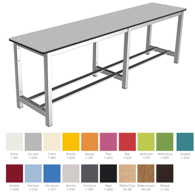 Banco para vestuarios asiento compacto 96 BANC-1-1500 FEN