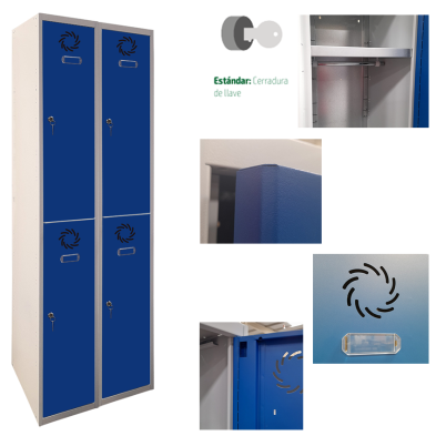 Taquilla Vestuarios 50x50 cm 4 Puertas 96-ECOT-47025