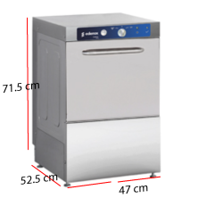 Lavavasos Cesta 40x40 cm Altura Puerta 27 cm 3.1 Kw. 50-AV2100