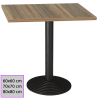 Mesa de Bar con Tablero Cuadrado Melamina 29-ZIZUR