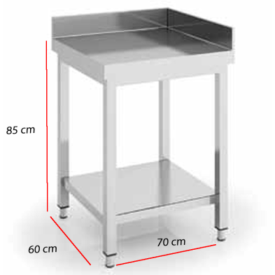 Mesa en Angulo con Estante 60x70 Mural 85-MMRD-67+