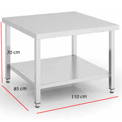 Mesa para Horno 110 x 85 cm Con Estante