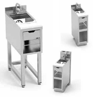 Fregadero Cocteleria Modulo de Cajon 1 Cuba 85-LBM-30+