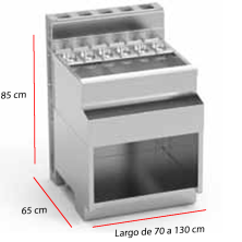 Modulo Cuba de Hielo con Muro Tecnico 85-LBH-70+