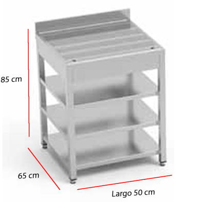 Mesa preparacion de cócteles con encimera perforadal 85-LCC-50+