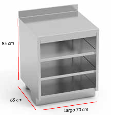 Mesa preparacion de cócteles con encimera llsa 85-LCE-70+