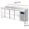 Mesa refrigerada compacta de 8 cajones 50-MPS-250 HC